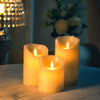 3 OR 5PCS LED Flameless Candles Remote Flickering Pillar Timer Battery Operated