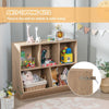 5-Cubby Kids Toy Storage Organizer Wooden Children Bookcase Bookshelf Cabinet