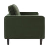 Dusk Soho Dark Olive Matte Velvet Loveseat RRP £287