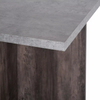 Compact Dining Table and 4 Ottoman Chairs Set Space Saving Storage Kitchen Grey