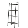 4-Tier Bookcase Book Shelf Storage Ladder Stand Shelf Display Wall Shelving Unit