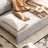Upholstered Bed 3ft Single Bed Frame 90x190 cm Daybed with Trundle Bed Guest Bed
