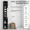 Slim Bathroom Tall Cabinet Freestanding Floor Storage Cabinet Organizer