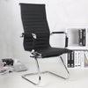 PU Leather High Back Chair Dining Chairs Chrome Legs Home Office Visitor Meeting