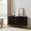 Dusk Evie Black & Gold Effect Sideboard with Drawers RRP £599