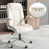 Adjustable Computer Desk Chair PU leather Executive Office Chair-Beige