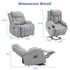 Electric Riser & Recliner Chair with Vibration Massage & Heat for the Elderly UK