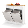 Tilt Out Trash Bin Cabinet Kitchen Trash Can Holder Laundry Hamper Cabinet