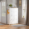10 Cube Wardrobe Portable Interlocking Plastic Modular Closet Organiser Cabinet