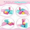 Toddlers Foam Climbing Blocks 6 Pieces Indoor Climb and Crawl Activity Playset