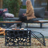 RedFire Fire Pit with BBQ Grill Black Outdoor Garden Patio Fireplace Bowl