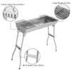 Large BBQ Grill Portable Folding Charcoal Barbecue Garden Picnic BBQ Steel Stove