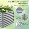 60 cm Raised Garden Bed Elevated Garden Planter-Grey