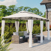 Mondeer 3x4m Garden Gazebo Heavy Duty Garden Marquee Party Camping Tent Canopy