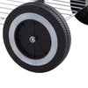 Trolley Portable Outdoor Charcoal BBQ Grill Cart with Wheels&Lid&Bottom Shelf