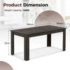 160 CM Rectangular Dining Table with Sturdy L-shaped Legs