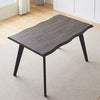 Morden Brown Dining Table Dining Room Kitchen Garden Table Metal Straight Legs