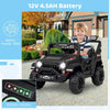 Kids Battery Powered Car Toy 12V Electric Ride on Car Truck-Black