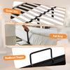 6FT SUPER KING OTTOMAN BED FRAME WITH STORAGE, LED LIGHTING, USB TYPE-C, BEIGE