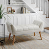Upholstered Velvet Bed End Bench Chaise Chair Ottoman Stool Window Hallway Seat