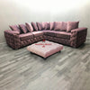 Square Coffee Table Chesterfield Upholstered Footstool Pouffe Foot Stool Seat