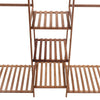 Wooden Clothes Rail Rack Garment Stand Display Open Wardrobe w/ Bottom&Top Shelf