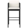 Garden Bar Set 5 Piece, Bar Table Set with Cushions, Table and Chairs for U7C0