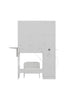 Makeup Dressing Table Set Vanity Table Desk W/ LED Mirror Drawers Dressing Stool