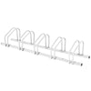 5 Bike Rack Steel Bicycle Floor Parking Stand, Cycling Garage Storage Organizer