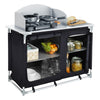 Portable Camping Kitchen Cupboard Stand Folding Camping Table with Carrying Bag