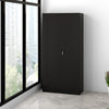 Metal Cupboard Storage Cabinet with 2 Doors for Office Laundry Workshop Garage