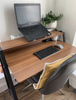Small Writing Desk Vintage Industrial Table Metal Computer Furniture Office PC