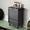 Heavy Duty ﻿7 Drawers Lockable Tool Chest Tool Cabinet Trolley Cart w/Wheels