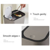 Twin Double Bin Recycling Waste Trash Can Dust Rubbish Separator with Press Lid