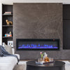 40INCH Electric Insert/Wall Mounted LED Fireplace Wall Inset Into Fire Freestand