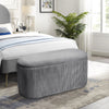 Velvet Ottoman Storage Boxes Seat Kids Toy Footstool Bench 2 Seater Bench