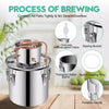 20L Water Alcohol Distiller Stainless Steel Home Brewing Kit Whiskey Making Kit