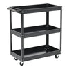 Portable Tool Trolley Steel Storage Shelf Carts Roller Workshop Garage Organizer