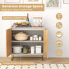 Living Room Buffet Cabinet Console Table with Metal Legs-White