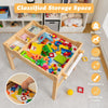 2-in-1 Kids Activity Table Wooden Children Activity Table W/ Reversible Tabletop