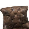 Retro Distressed Leather Computer Desk Chair Swivel Adjustable Home Office Study