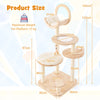 Building Block Cat Tree 4-in-1 Large Wooden Cat Tower Indoor Condo Furniture