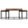 Nesting Coffee Tables Table End 3 pcs Solid Wood Teak vidaXL