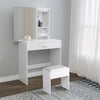 Modern Dressing Table Makeup Desk w/Sliding Mirror Shelves & Drawer Wooden Gifts