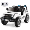 Chic 12V Kids Ride on Car Battery Powered Electric Jeep w/ Soft Start White