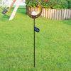 Solar Powered Sun/Half Moon/Flame LED Stake Light Warm White Garden Outdoor Lamp