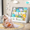 Toddler Display Stand Shelf Kids Bookcase Cabinet-White