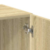 Storage Cabinet Sonoma Oak 70x42.5x225 Engineered Wood V5D7