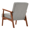 Solid Wood Frame Scandi Fabric Tub Armchair Padded Single Sofa Couch Loveseat UK