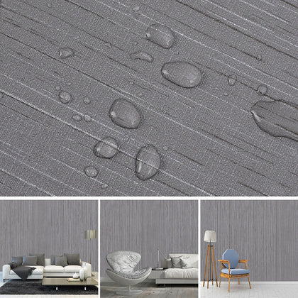10m Grey Self Adhesive PVC Wallpaper Rolls for Living Room Bedroom Wall Stickers